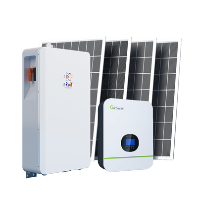 100ah 48V 태양열 전기 시스템 5Kwh 가정용 태양 전지 패널 키트