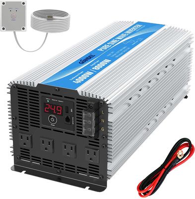 4 AC 코드 구멍과 잔델 4000W 24V 순수 사인파 인버터 1.5Amps