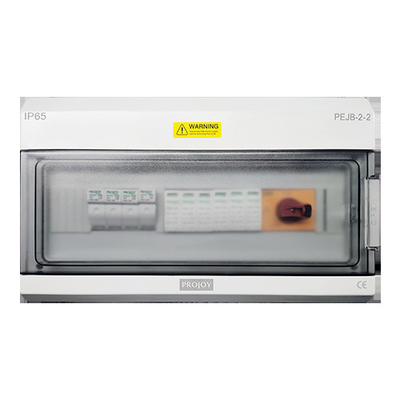 폴리카보네이트 ABS DC 1000V 32A 태양 문자열 콤바이너는 1 아웃 IP65에서 2를 권투합니다