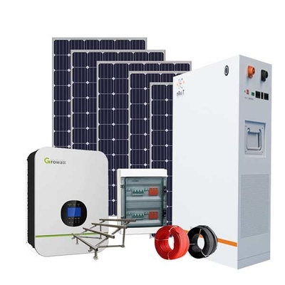 MPPT 48V 주거용 태양광 패널 시스템/12kw 옥상 태양광 발전 시스템