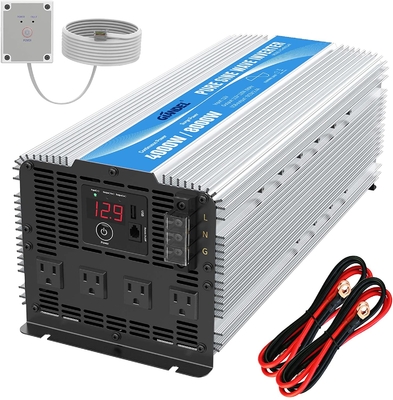 아주 튼튼한 12V 2.4A 하이브리드 태양 인버터는 4000W 순수 사인파 역변환 장치를 이끌었습니다