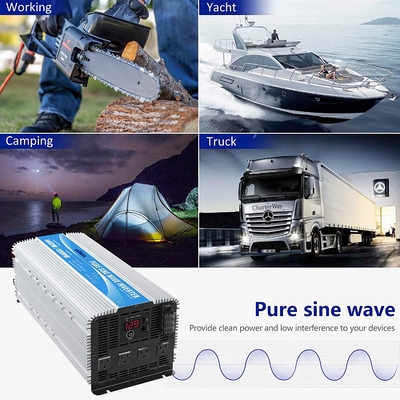 아주 튼튼한 12V 2.4A 하이브리드 태양 인버터는 4000W 순수 사인파 역변환 장치를 이끌었습니다