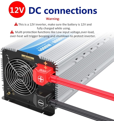 아주 튼튼한 12V 2.4A 하이브리드 태양 인버터는 4000W 순수 사인파 역변환 장치를 이끌었습니다