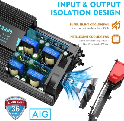 DC24V 하이브리드 태양 인버터 잔델 4000W 과중한 업무 순수 사인파 역변환 장치